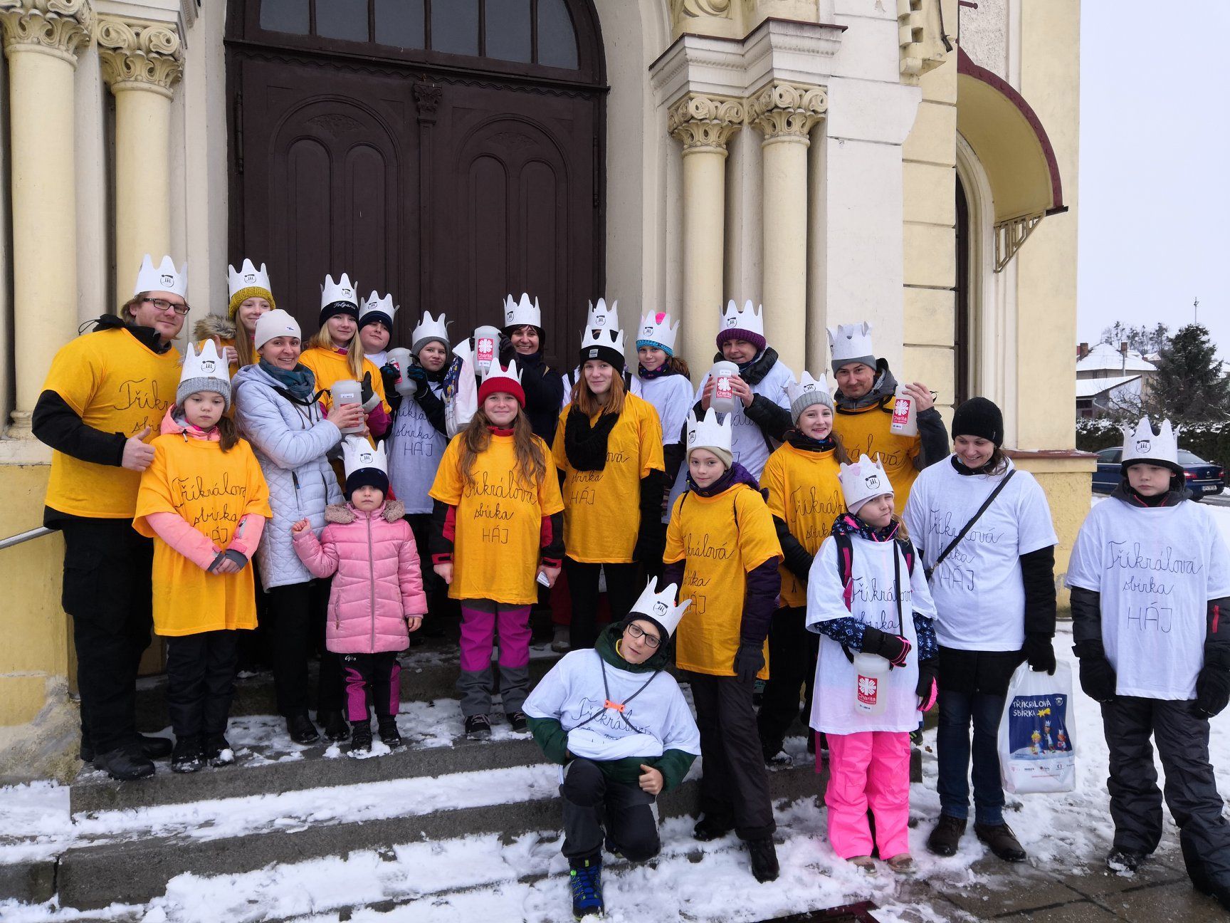 Tříkráloví sbírka 2019 - sněhová kalamita - Háj ve Slezsku