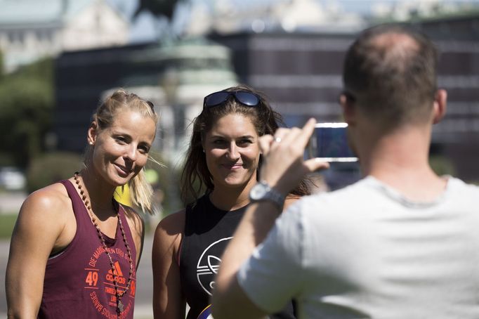 Barbora Hermannová a Markéta Sluková na MS ve Vídni 2017 (Hofburg)