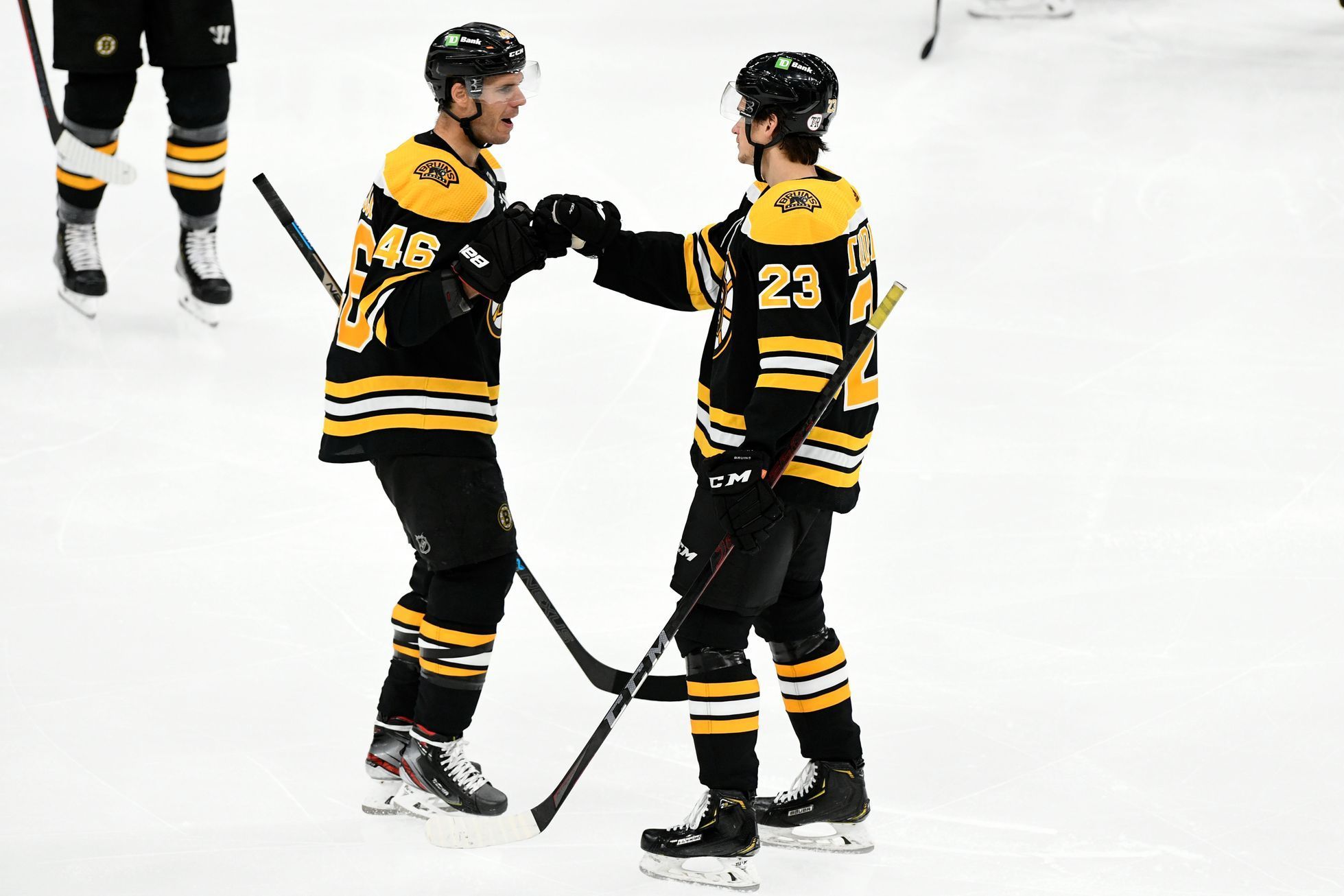 hokej, NHL 2021, Philadelphia Flyers at Boston Bruins, David Krejčí, Jack Studnicka