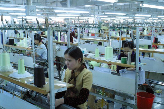 Textilka v Číně