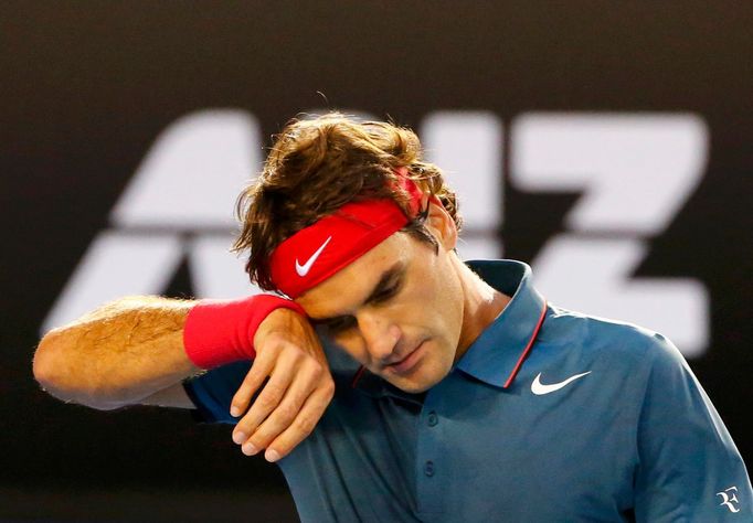 Roger Federer v semifinále Australian Open 2014