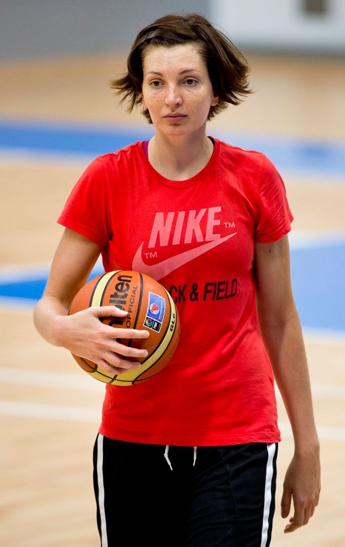 Basketbalistka Tereza Pecková.