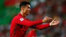 Cristiano Ronaldo v zápase Ligy národů Portugalsko - Česko