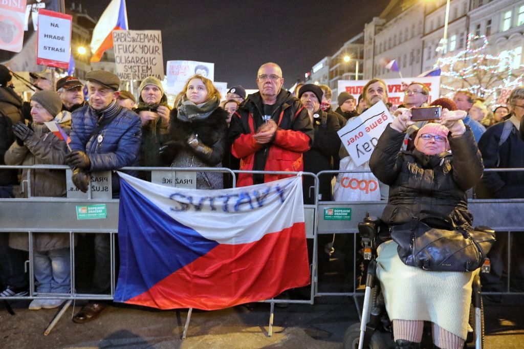 Demonstrace Václavák 15