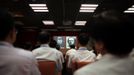 Trainees attend a training course at the communist party school called China Executive Leadership Academy of Pudong in Shanghai, September 24, 2012. China's Communist Party has dramatically stepped up its training of the country's roughly 40 million party and government officials in the past decade. With public scrutiny of cadre behaviour growing via social media, the party is likely to call for continued, and deepened, cadre education at the upcoming 18th Party Congress. At the vanguard of this education drive, alongside a Central Party School in Beijing, are three "Executive Leadership Academies" which opened in 2005 for middle-ranking and senior officials in Shanghai, Yan'an and Jinggangshan. The curriculum covers Marxism, Leninism and Mao Zedong Thought, but students may also take finance courses, receive in-depth media training or role-play crisis management scenarios on everything from disease outbreaks to train wrecks. REUTERS/Carlos Barria (CHINA - Tags: POLITICS SOCIETY) Published: Zář. 24, 2012, 2:32 odp.