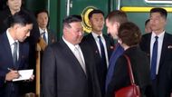 Vlak Kim Čong-una dorazil do Ruska.