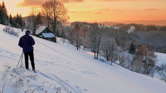 Samoty na Javornickém hřebenu. Snímek z roku 2009.