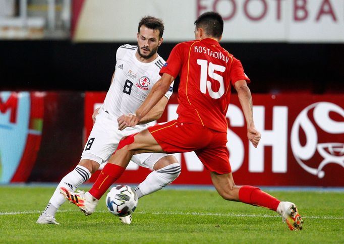 Soccer Football - UEFA Nations League - League C - Group 2 - North Macedonia v Georgia - Tose Proeski Arena, Skopje, North Macedonia - October 14, 2020 Georgia’s Valeri Q