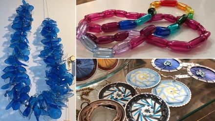 Šperky z odpadků. Parádně vás ozdobí vnitřek od bonboniéry‬ i použité kapsle na kávu