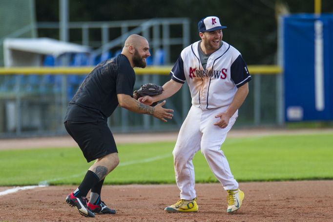 Arrows Ostrava - HC Vítkovice, baseballová exibice 2016