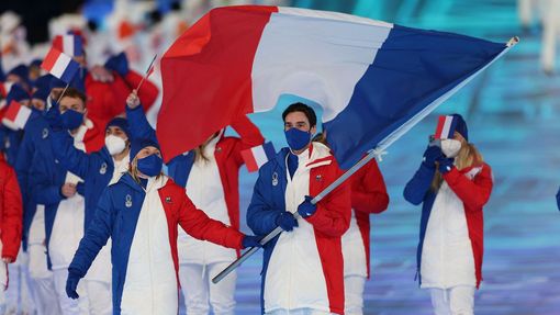 Slavnostní zahájení ZOH 2022 v Pekingu - slavnostní nástup: Francie