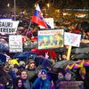 Slovensko, Bratislava, 17. listopad, demonstrace, Fico