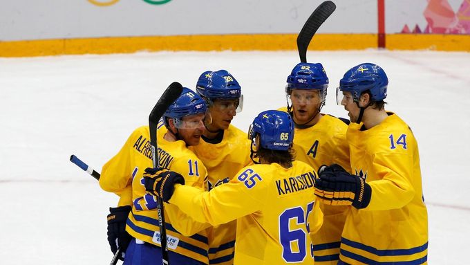 Švédové se radují z postupu mezi čtyři nejlepší týmy olympijského turnaje.