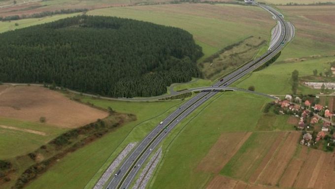 Vizualizace mostu přes dálnici D1, který se zřítil poblíž Spišské Nové Vsi.