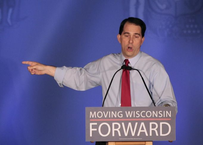 Guvernér státu Wisconsin Scott Walker.