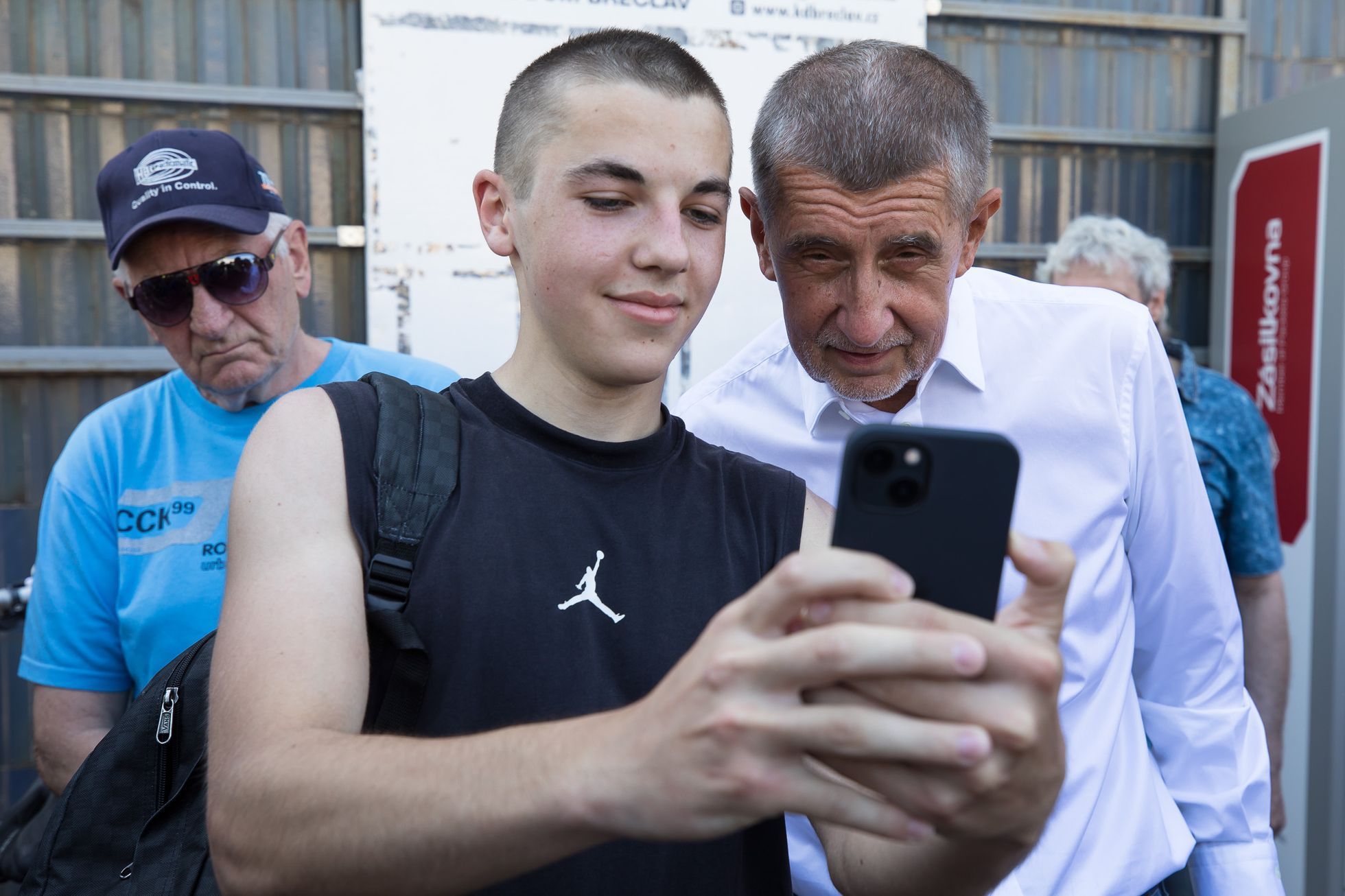 Andrej Babiš, meeting Břeclav, obytňák, karavan, kampaň