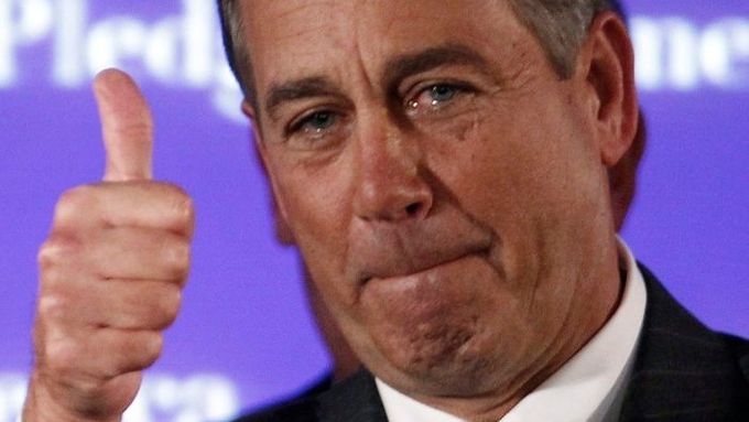 Republikánský šéf Sněmovny reprezentantů John Boehner.