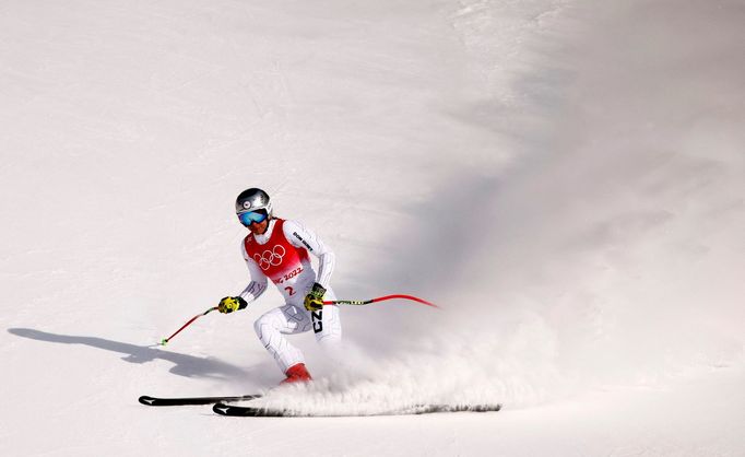 Ester Ledecká v super-G na ZOH 2022 v Pekingu