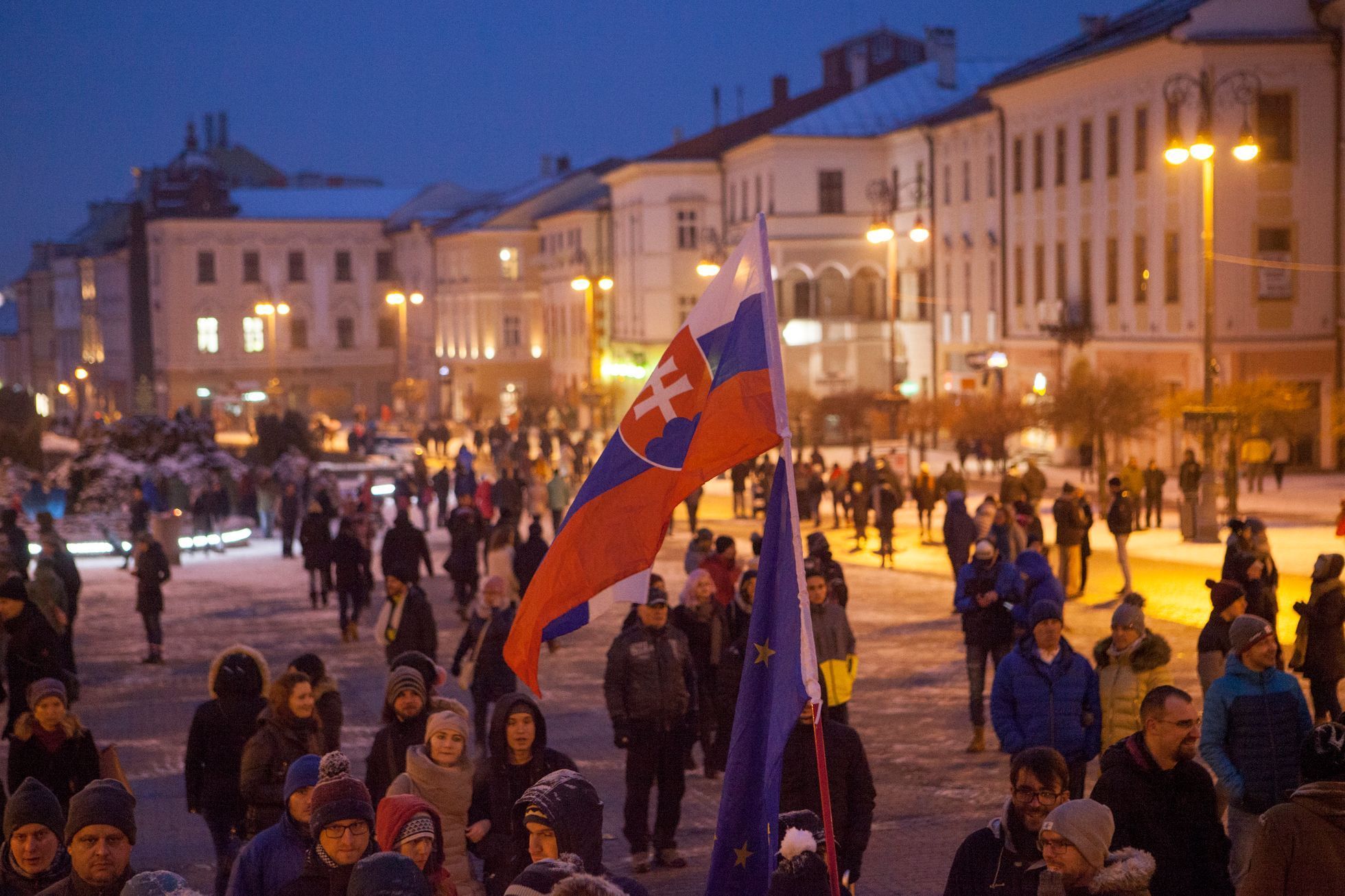 Pieta za Jána Kuciaka v Bánské Bystrici