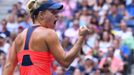 Angelique Kerberová ve finále US Open 2016 s Karolínou Plíškovou.