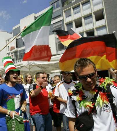 Německo - Itálie: fanoušci