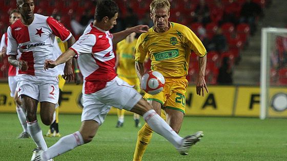 Slavia se proti Rumunům gólu nedočkala.