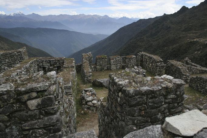 pevnost Sayacmarca na Incké stezce, Peru