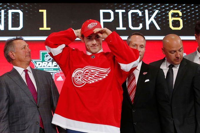 Filipa Zadinu si na draft NHL zamluvil Detroit.