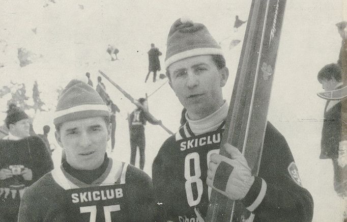 Jiří Raška a Zbyněk Hubač (Oberstdorf 1968)