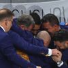 Český realizační tým slaví vítězství v semifinále MS 2024 Česko - Švédsko