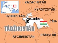 Mapa - Tádžikistán