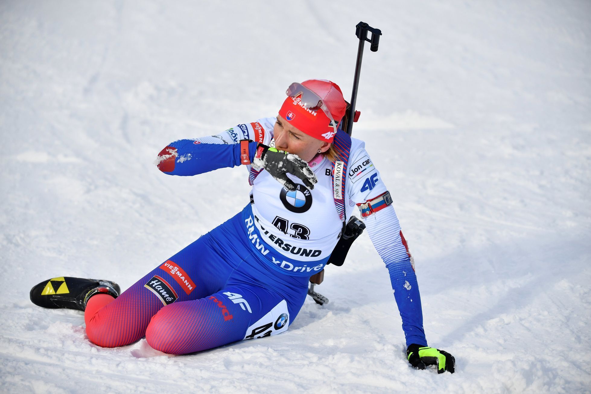 Anastasija Kuzminová, vítězka sprintu na MS 2019