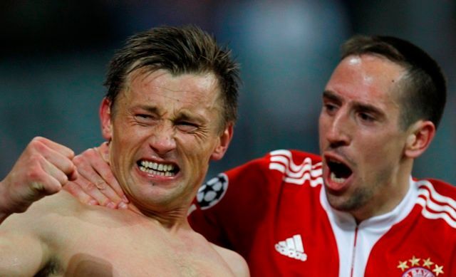 Ivica Olič a Franck Ribéry