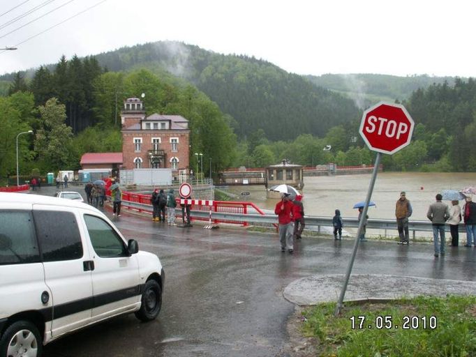 Přehrada Bystřička ve 14,40 hod.