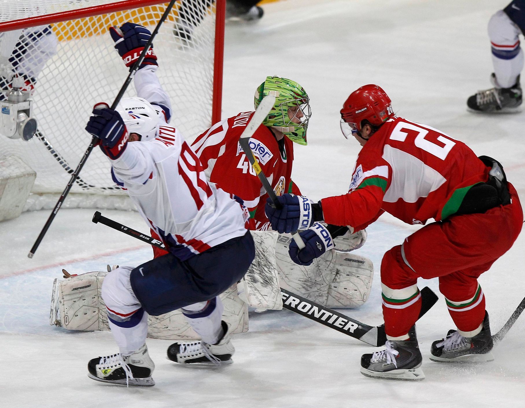 Gól Auvita v zápase Francie - Bělorusko