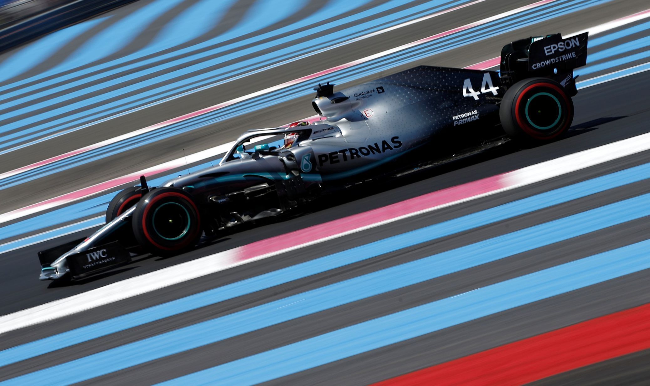 Lewis Hamilton při tréninku na VC Francie 2019
