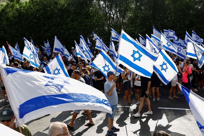 Demonstrace v Izraeli.