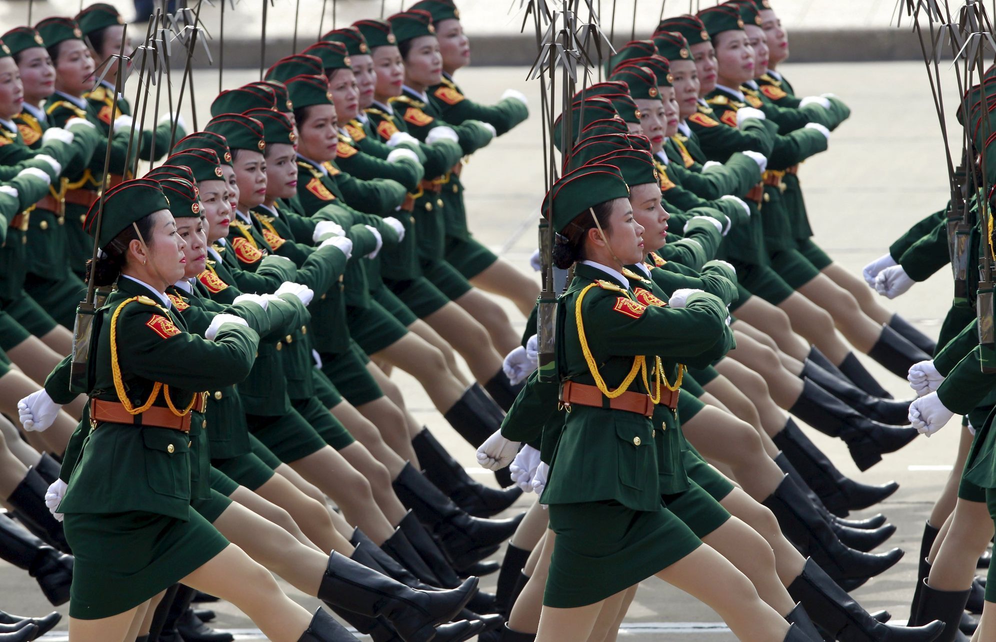 Vojenská přehlídka ve Vietnamu