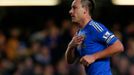 Fotbalista Chelsea John Terry slaví gól v utkání proti Liverpoolu v anglické Premier League 2012/13.