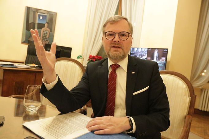 Předseda ODS Petr Fiala v rozhovoru pro Aktuálně.cz na konci roku 2019