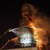 Požár kláštera v Moskvě