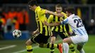 Liga mistrů, Dortmund - Málaga: Robert Lewandowski - Antunes