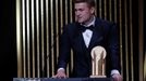 Soccer Football - The Ballon d’Or awards - Theatre du Chatelet, Paris, France - December 2, 2019   Juventus' Matthijs de Ligt with the Kopa Trophy  REUTERS/Christian Hart