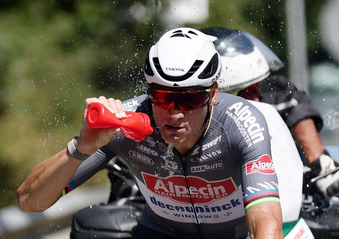 Mathieu van der Poel v 11. etapě Tour de France 2025