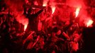 Fanoušci PSG v odvetě semifinále LM PSG - Arsenal