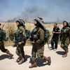 Protesty Palestinců na hranici Gazy