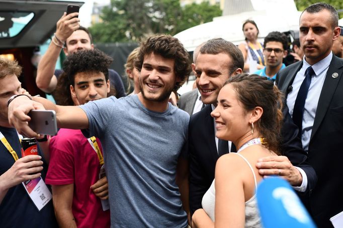 Francouzský prezident Emmanuel Macron na konferenci Viva Technology.