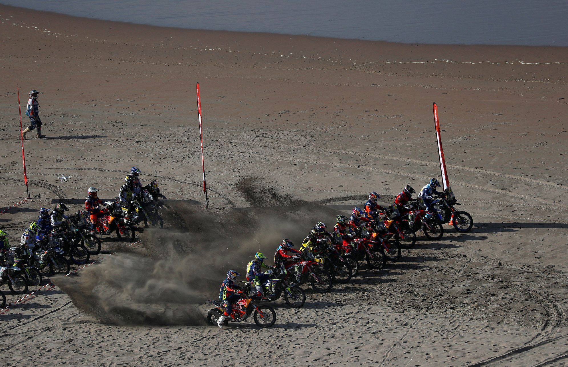 Rallye Dakar 2019, 5. etapa: start motocyklů