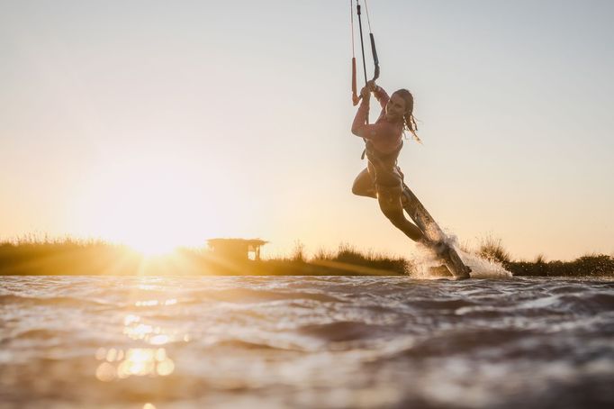 Paula Novotná, kitesurfing, kiteboarding