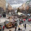 Vánoční trhy, Praha, Staroměstské náměstí a Václavské náměstí